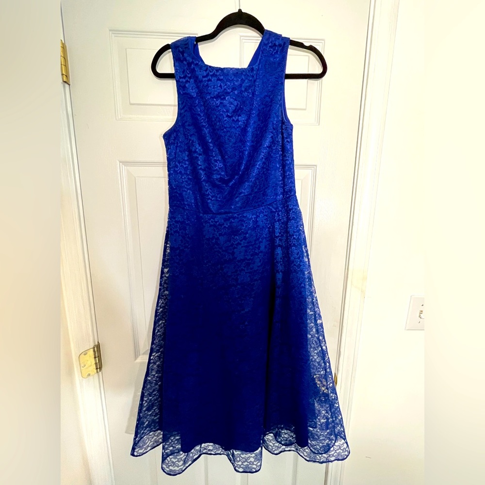 Beautiful Betsy Johnson Blue sleeveless dress, A Line